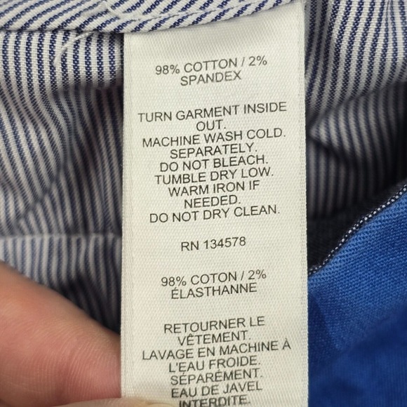 Vineyard Vines Shorts Mens 36 Blue Embroidered Sail Boat American Flag Casual - Picture 6 of 14